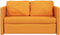 vidaXL - Slaapbank - vloermodel - 2-in-1 - 112x174x55 - cm - stof - donkergeel