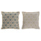 Kussen Home ESPRIT Blauw Beige 45 x 10 x 45 cm (2 Stuks)