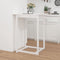 vidaXL - Bartafel - 80x80x110 - cm - massief - grenenhout - wit