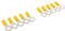 Ratio® Kabelschoen Ring/kabeloog 4-6mm² - ?8mm - Geel - 10st in blister