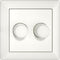 Ratio LED duo dimmer 2x 5-100W - Inbouw - incl. afdekraam