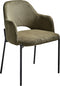 RATON - Eetkamerstoel set van 2 - Olijfgroen - Corduroy