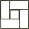 vidaXL - Plantenbak - Olijfgroen - 80x80x50 - cm - Koudgewalst - Staal