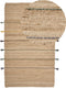 RAUTA - Laagpolig vloerkleed - Beige - 140 x 200 cm - Jute