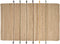 RAUTA - Laagpolig vloerkleed - Beige - 140 x 200 cm - Jute
