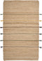 RAUTA - Laagpolig vloerkleed - Beige - 140 x 200 cm - Jute
