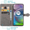 iMoshion Hoesje Geschikt voor Motorola Moto G 5G Hoesje Met Pasjeshouder - iMoshion Mandala Bookcase - Grijs