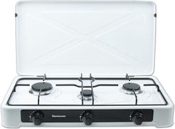 Ravanson K-03TB (Wit) Aanrecht 60 cm Gaskookplaat 3 zone(s)