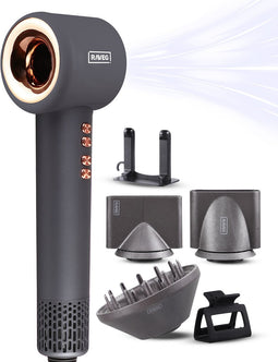 RAVEG Hyperpower ® Föhn met Diffuser Haardroger Ionische Krullen - Angor Grey