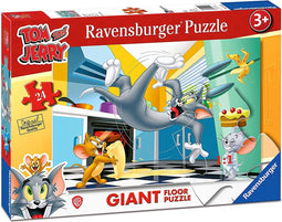 Ravensburger, 24-delige Tom en Jerry themapuzzel van Giant Floor Collèction, Veelkleurig