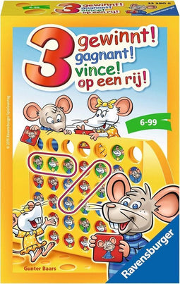 Ravensburger 3 op een rij - pocketspel