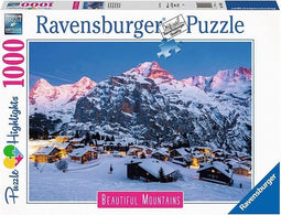 Ravensburger Beautiful Mountains - Oberland Murren 1000 stukjes - Puzzel