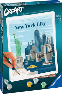 Ravensburger CreArt Colorful NYC - Schilderen op nummer voor volwassenen