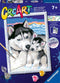 Ravensburger CreArt Cute Huskies - Schilderen op nummer voor kinderen