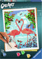 Ravensburger CreArt Flamingo Love - Schilderen op nummer voor volwassenen - Hobbypakket