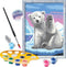 Ravensburger CreArt Pawsome Polar Bear - Schilderen op nummer voor kinderen