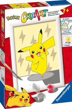 Ravensburger CreArt Pokémon Pikachu Pose - Schilderen op nummer voor kinderen