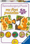 Ravensburger Dieren en hun kleintjes - My First puzzles - 9x2 stukjes - kinderpuzzel