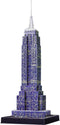 Ravensburger Empire State Building Night Edition - 3D Puzzel gebouw van 216 stukjes