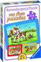 Ravensburger Mijn dierenvriendjes - My First puzzels - 3x6 stukjes - kinderpuzzel
