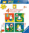 Ravensburger nijntje. vier puzzels -6+9+12+16 stukjes - kinderpuzzel