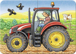 Ravensburger Op het werk- My First puzzels -2+4+6+8 stukjes - kinderpuzzel