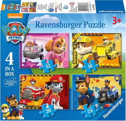Ravensburger PAW Patrol: Puppies op pad - 12+16+20+24 stukjes - kinderpuzzel