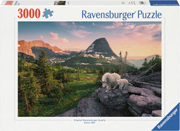 Ravensburger puzzel Alpine geit met jong - Legpuzzel - 3000 stukjes