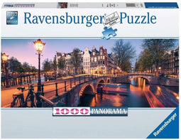 Ravensburger puzzel Amsterdam by Night - 1000 stukjes.