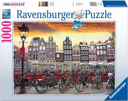 Ravensburger puzzel Amsterdam fietsenstalling 1000 stukjes.