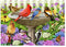 Ravensburger puzzel Bij het vogelbadje - Legpuzzel - 500 stukjes