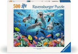 Ravensburger puzzel Delfine im Korallenriff - 500 stukjes.