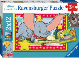 Ravensburger puzzel Disney Animal - Twee puzzels - 12 stukjes - kinderpuzzel