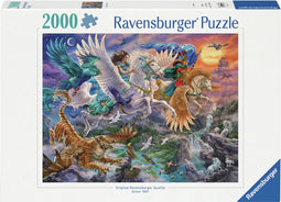 Ravensburger puzzel Door de lucht op een Pegasus - Legpuzzel - 2000 stukjes