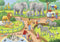 Ravensburger puzzel Een dag in de dierentuin - 2x24 stukjes - kinderpuzzel