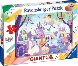 Ravensburger - Puzzel Het land van eenhoorns, 24 gigantische vloercollectie, 24 stukjes