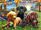 Ravensburger puzzel Honden picknick - Legpuzzel - 100 stukjes