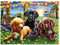 Ravensburger puzzel Honden picknick - Legpuzzel - 100 stukjes
