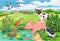 Ravensburger puzzel Jonge dieren op het platteland - 2x12 stukjes - kinderpuzzel