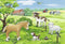 Ravensburger puzzel Jonge dieren op het platteland - 2x12 stukjes - kinderpuzzel