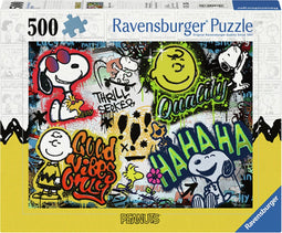 Ravensburger puzzel Peanuts Graffiti - Legpuzzel - 500 stukjes