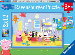 Ravensburger puzzel Peppa Pig - Twee puzzels - 12 stukjes - kinderpuzzel