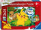 Ravensburger puzzel Pikachu en zijn vrienden - Legpuzzel - 2x24 stukjes
