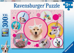 Ravensburger puzzel Schattige eenhoorn-honden - Legpuzzel - 300 stukjes