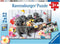 Ravensburger puzzel Schattige haarbolletje - Twee puzzels - 12 stukjes - kinderpuzzel