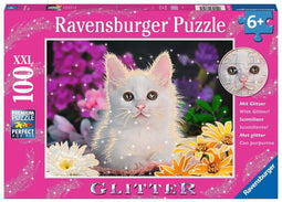 Ravensburger puzzel Schitterend katje - Legpuzzel - 100 XXL stukjes