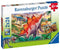 Ravensburger puzzel Wilde oertijddieren - Twee puzzels - 24 stukjes - kinderpuzzel