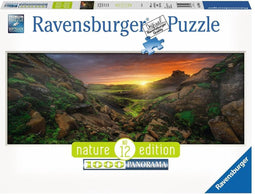 Ravensburger puzzel Zon boven IJsland - panorama - Legpuzzel - 1000 stukjes