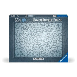 Ravensburger Puzzle 12000071- Krypt Puzzle Silber - Schweres Puzzle für Erwachsene und Kinder ab 14 Jahren, mit 654 Teilen