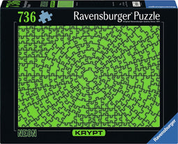 Ravensburger Puzzle Krypt Neon Green neon-gruen Kleurpuzzel 736 stuk(s) Kunst